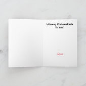 Hippie Chrismukkah Card Karte (Innenseite)
