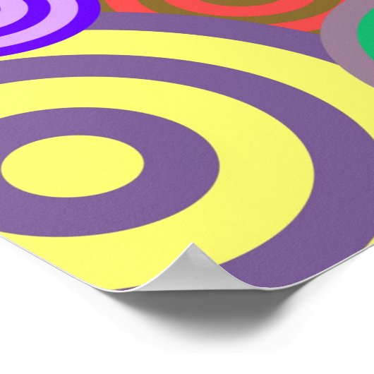 Hippie Circles Poster (Ecke)