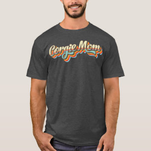 Hippie Corgi Mama 70er Pembroke Welsh Retro Style  T-Shirt
