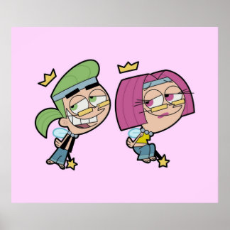 Hippie Cosmo und Wanda Poster