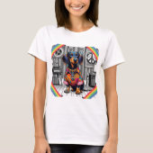 Hippie Dachshund T-Shirt (Vorderseite)