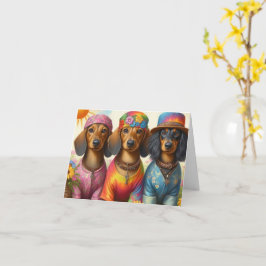 Hippie-Dackeln jeder Occaise-Karte Karte