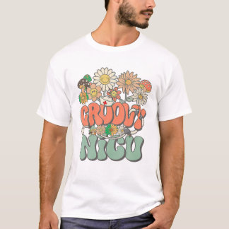 Hippie Daisy Blume Nurse Retro T-Shirt