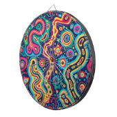 Hippie Dartboard Dartscheibe (Vorderseite rechts)