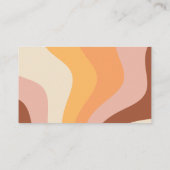 HIPPIE DAZE Baby Book Request Card (Set von 100) Visitenkarte (Rückseite)