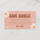 HIPPIE DAZE Baby Book Request Card (Set von 100) Visitenkarte (Vorderseite)