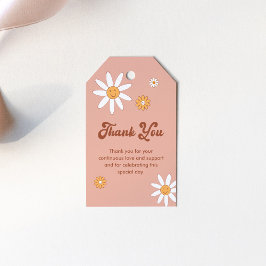 HIPPIE DAZE Babydusche, Geburtstags-Vorzugstempel Geschenkanhänger