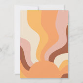 HIPPIE DAZE Groovy Baby Dusche Einladung (Rückseite)