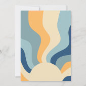 HIPPIE DAZE Groovy Baby Dusche Einladung (Rückseite)