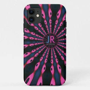 Hippie 'delica Funk Pink Blue Monogram Case-Mate iPhone Hülle