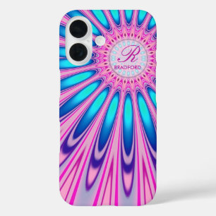 Hippie 'delica Pink Blue Gefärbte Krawatte iPhone 16 Hülle