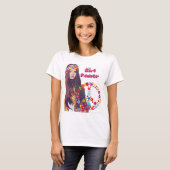 Hippie-Design von Girl-Power T-Shirt (Vorne ganz)