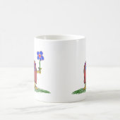 Hippie Dippy-Blume Kaffeetasse (Mittel)