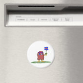 Hippie Dippy-Blume Magnet (In Situ (Geschirrspüler))