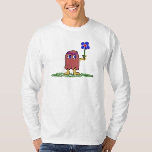 Hippie Dippy-Blume T-Shirt (Vorderseite)