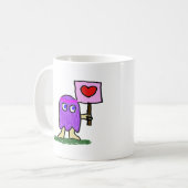 Hippie Dippy-Liebe Kaffeetasse (Vorderseite Links)
