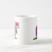 Hippie Dippy-Liebe Kaffeetasse (Mittel)