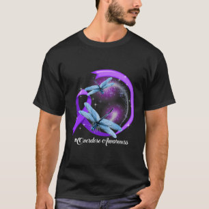 Hippie Dragonfly Lila Ribbon Überdosierung Bewusst T-Shirt