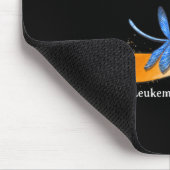 Hippie Dragonfly Orange Ribbon Leukemia Bewusstsei Mousepad (Ecke)