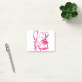 Hippie Dragonfly Pink Ribbon Brustkrebs Post-it Klebezettel (Büro)