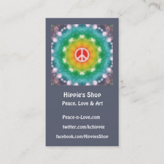 Hippie Dream Custom Business Cards Visitenkarte