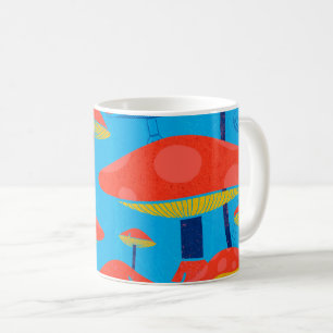 Hippie Dreamy Retro Vibe Verzaubernde Pilze Kaffeetasse