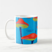 Hippie Dreamy Retro Vibe Verzaubernde Pilze Kaffeetasse (Links)