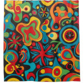 Hippie-Duschvorhang Duschvorhang (Vorderseite)