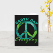 Hippie Earth Day Karte (Gelbe Blume)