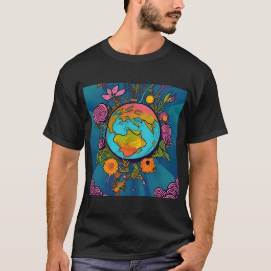 Hippie Earth T-Shirt (Vorderseite)
