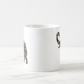 Hippie-Elefant Kaffeetasse (Mittel)