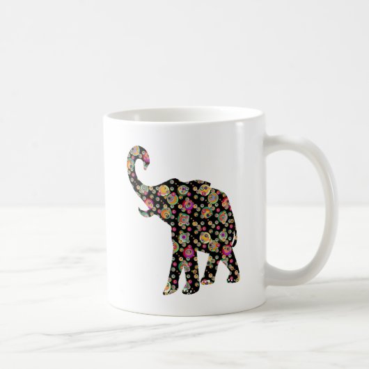 Hippie-Elefant Kaffeetasse (Rechts)