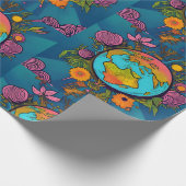 Hippie Erde Geschenkpapier (Ecke)