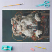 Hippie Extravagante Katze im Salon Seidenpapier (Basteln)