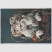 Hippie Extravagante Katze im Salon Seidenpapier (Vorderseite)