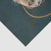 Hippie Extravagante Katze im Salon Seidenpapier (Detail)