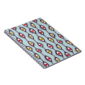 Hippie Eyes Pattern farbenfroh Psychedelic Notizblock (Rechte Seite)