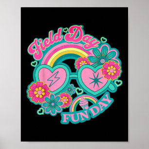 Hippie Field Day Fun Day for Teachers Amp; Kinder Poster