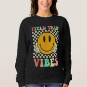 Hippie Field Trip Vibes For Teacher Kids Field Day Sweatshirt (Vorderseite)
