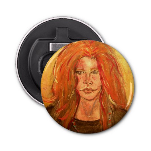 Hippie Flaschenöffner (Vorderseite)