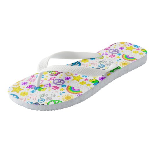 Hippie Flip Flops Badesandalen (Schrägansicht)