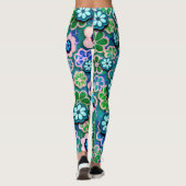 Hippie Floating Floral Gemustert | LEGGINGS (Rückseite)