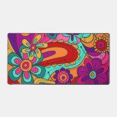 Hippie Floral Design Schreibtischunterlage (Vorderseite)