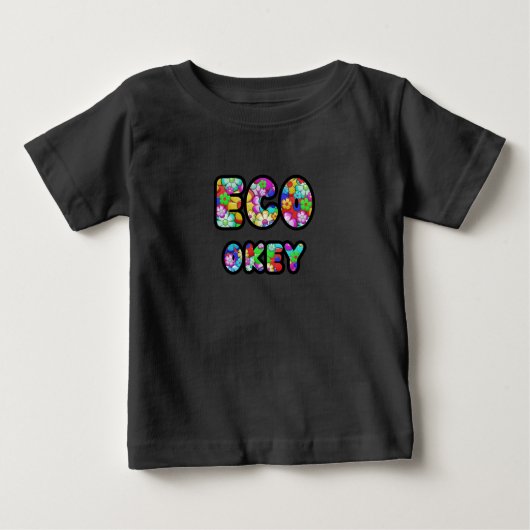 Hippie Flower Eco okey Design Baby T-shirt (Vorderseite)