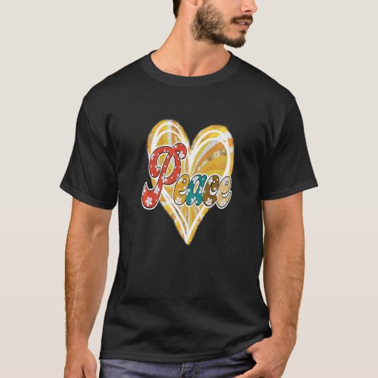 Hippie Flower Peace Love Happy Soul T-Shirt (Vorderseite)