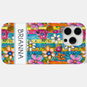 Hippie Flower Power Personalisiert Case-Mate iPhone Hülle (Rückseite (Horizontal))