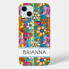 Hippie Flower Power Personalized Case-Mate iPhone Hülle