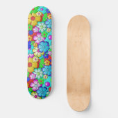Hippie flowers skateboard (Vorderseite)