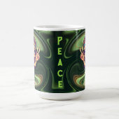 Hippie-Frieden Kaffeetasse (Mittel)