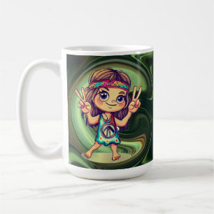 Hippie-Frieden Kaffeetasse